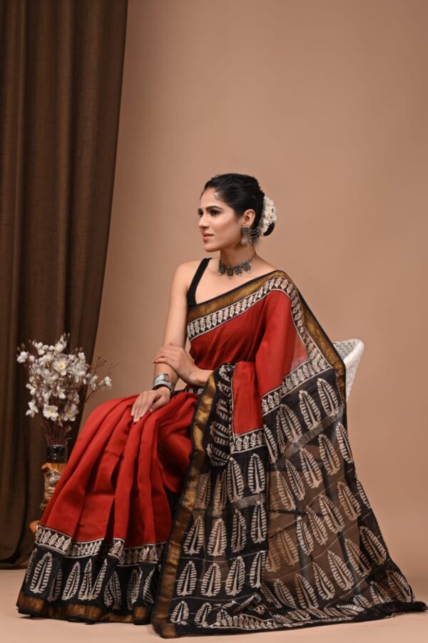 Tuna Maheshwari Silk Saree
