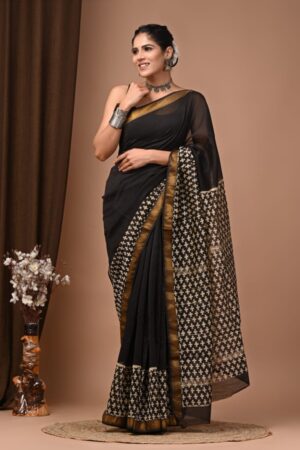 Gondola Maheshwari Silk Saree