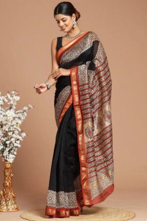 Mirage Maheshwari Silk Saree