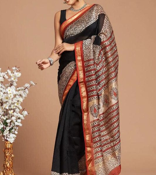 Mirage Maheshwari Silk Saree