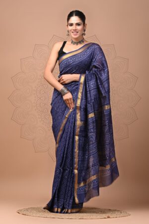 Mulled Wine Maheshwari Silk Saree