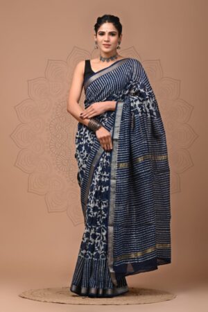 Firefly Maheshwari Silk Saree