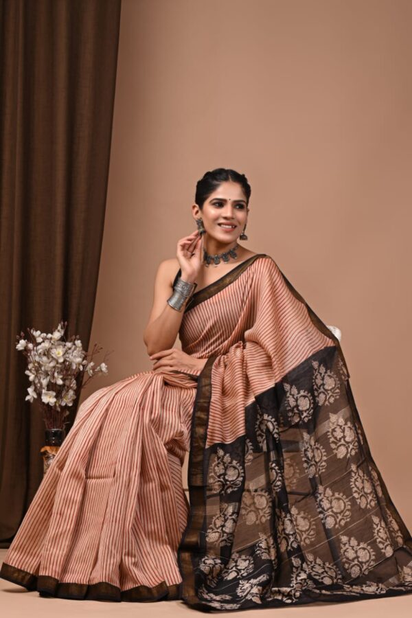 Merlot Maheshwari Silk Saree