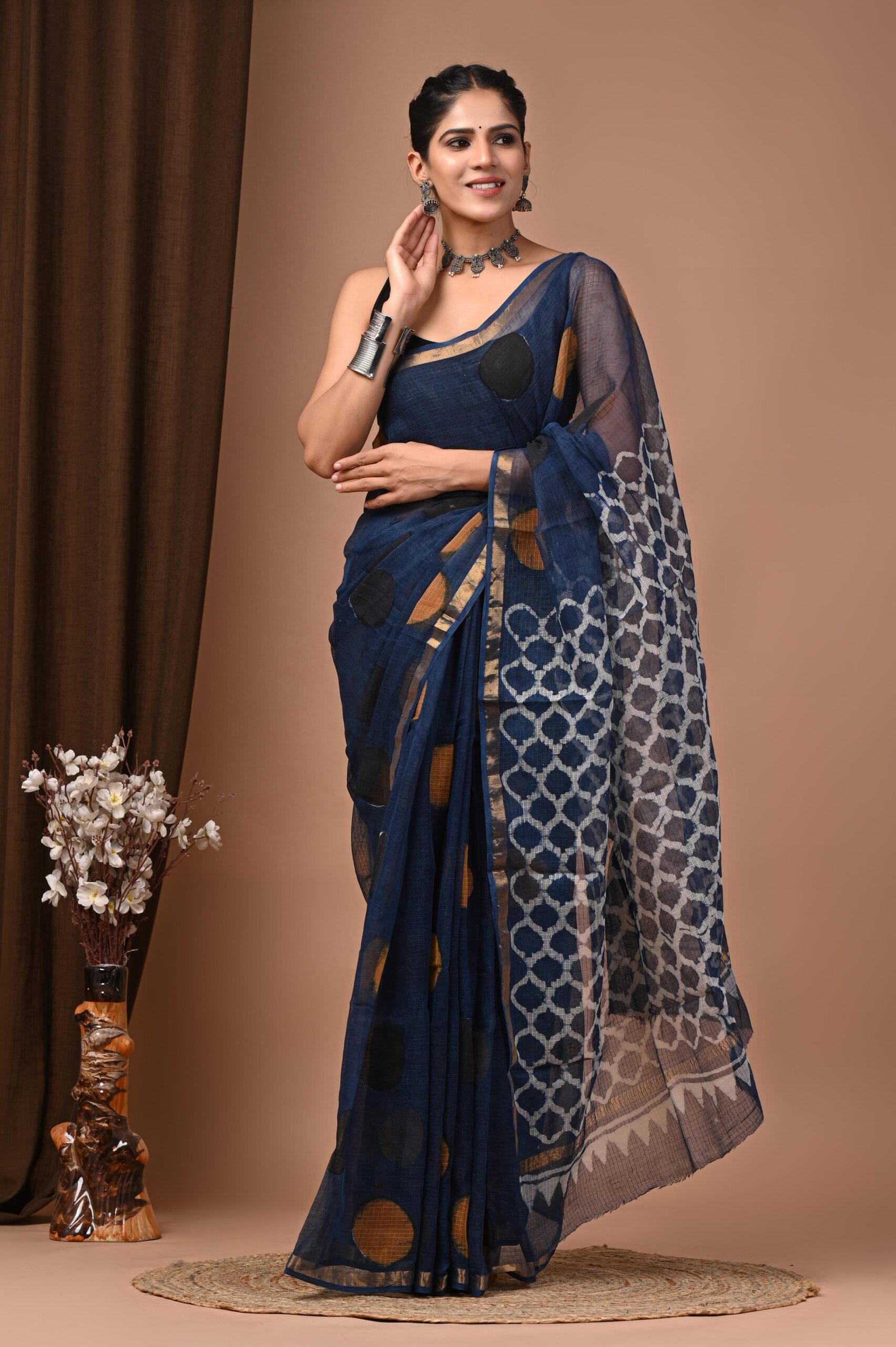 New Kota Doria Bagru fabric set