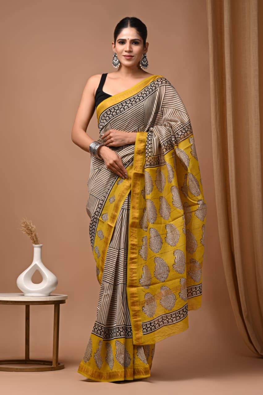 Wholesale Bagru hand block printed fabrics