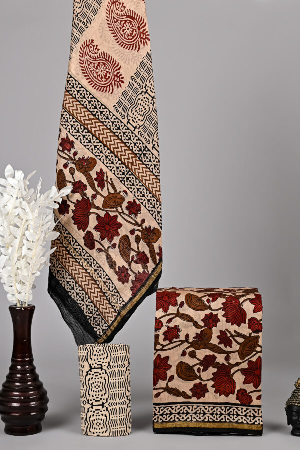 Quicksand Chanderi Silk Suit