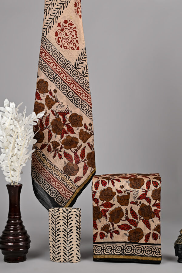 Desert Sand Chanderi Silk Suit