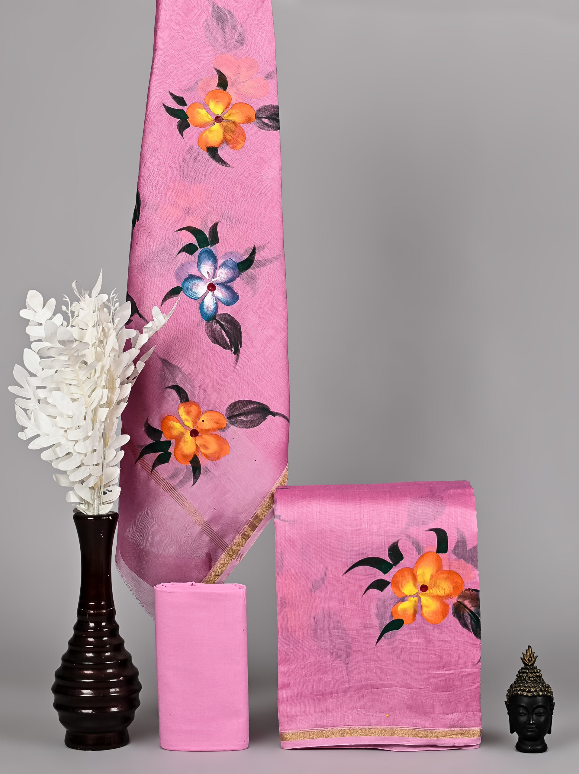 Pink Pearl Chanderi Silk Suit