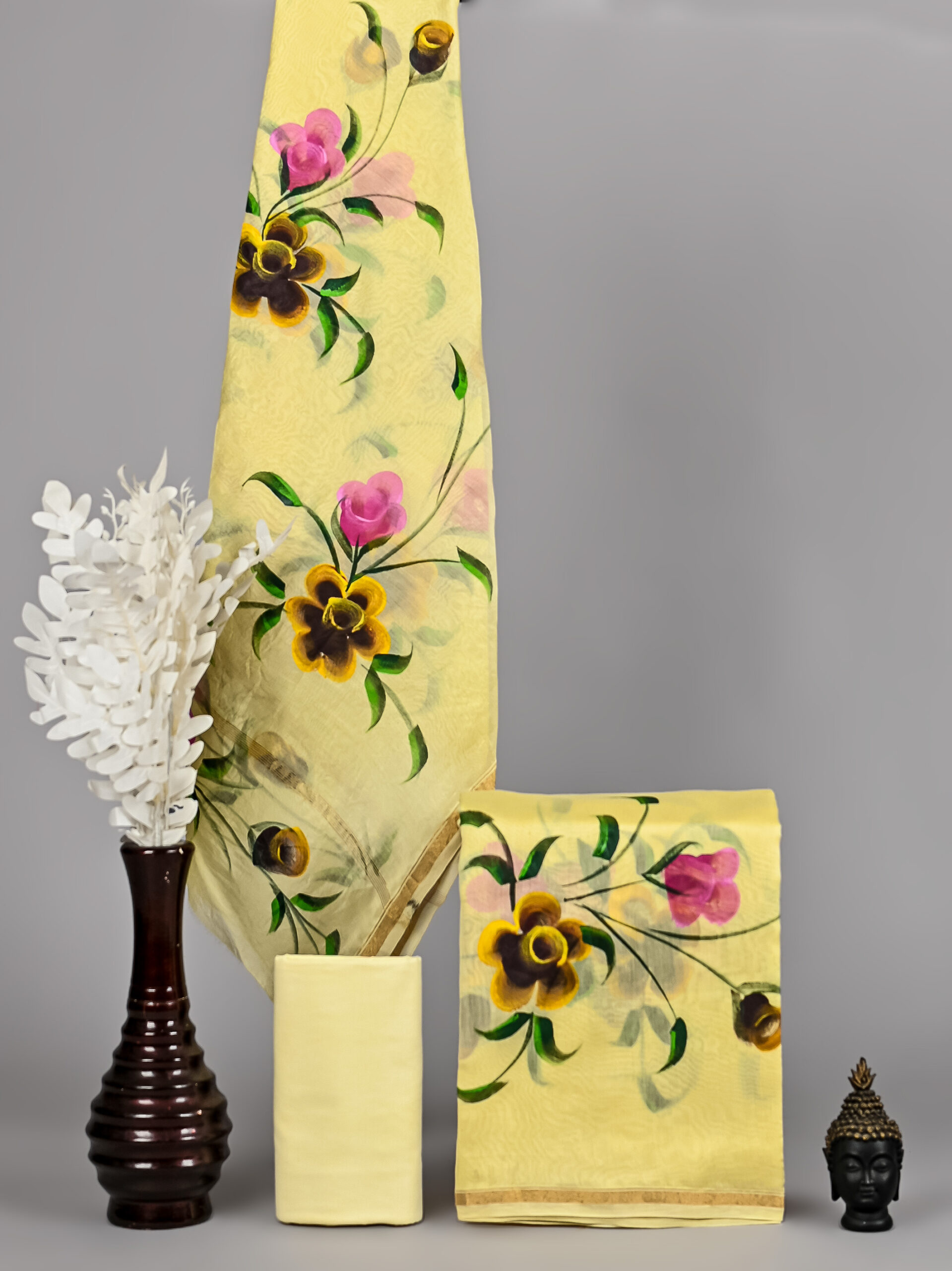 Golden Sand Chanderi Silk Suit