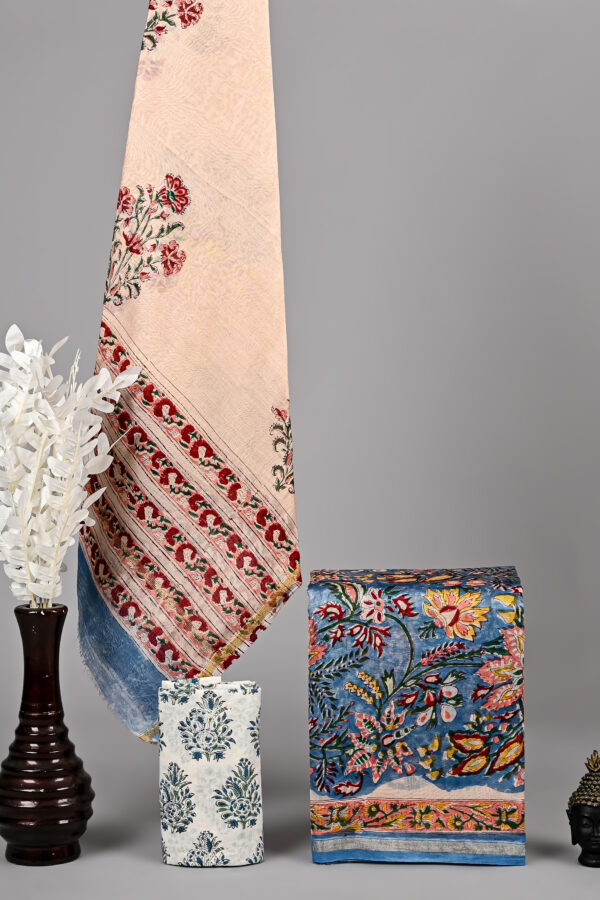 Hoki Chanderi Silk Suit