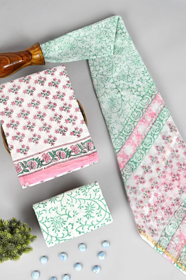 Everyday Ethnic Hand Block Cotton Suit Material