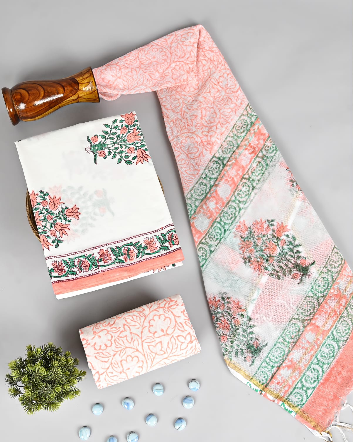 Timeless Hand Block Printed Cotton Suit Set