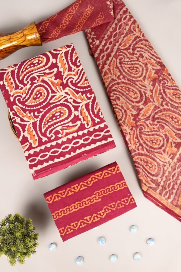 Eco Conscious Hand Block Cotton Suit Set