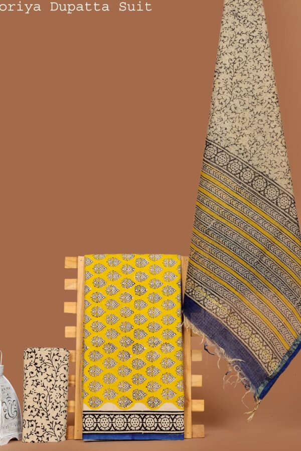 Breathable Hand Block Cotton Suit Set