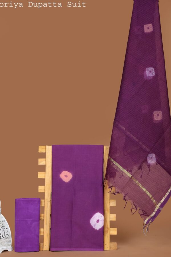 Pure Cotton Ethnic Suit with Kota Doria Dupatta