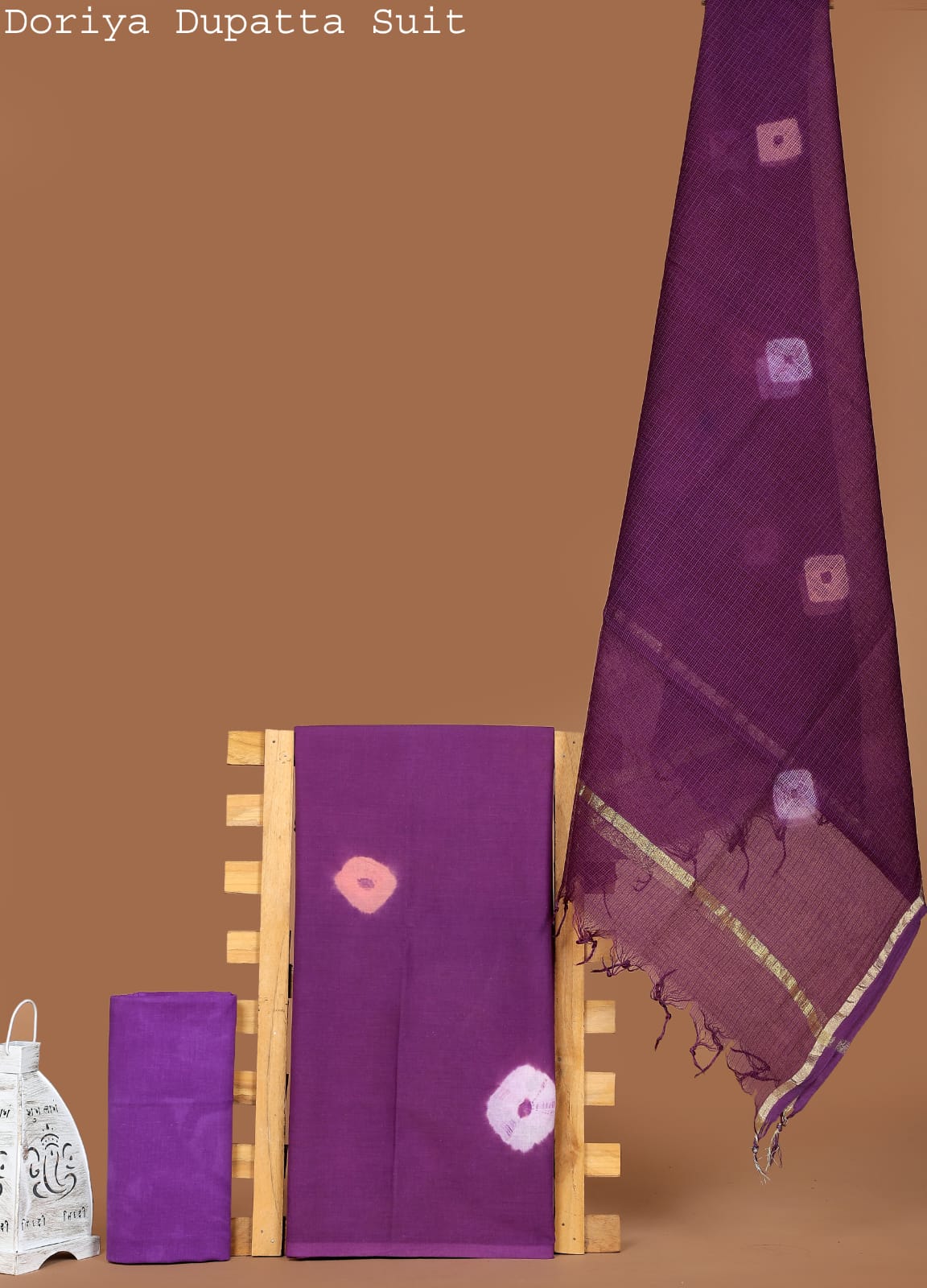 Pure Cotton Ethnic Suit with Kota Doria Dupatta