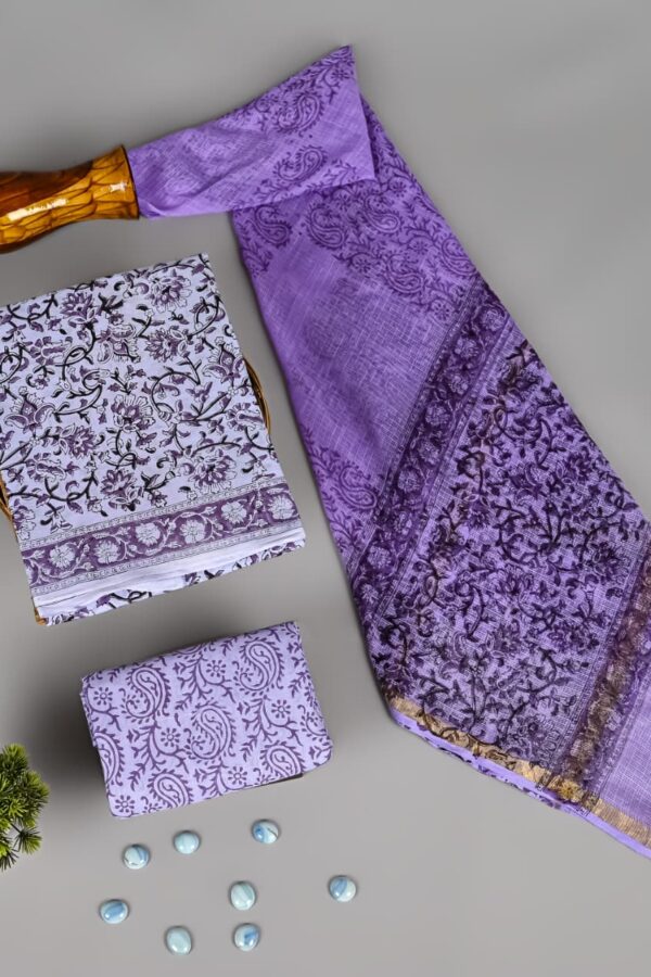 Sustainable Hand Block Printed Cotton Suit Set