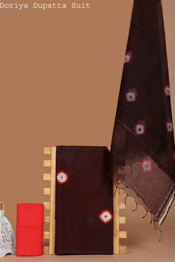 Indian Ethnic Hand Block Cotton Suit Set