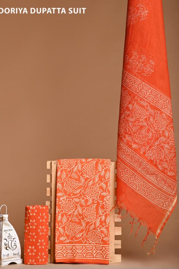 Traditional Block Print Cotton Suit Material