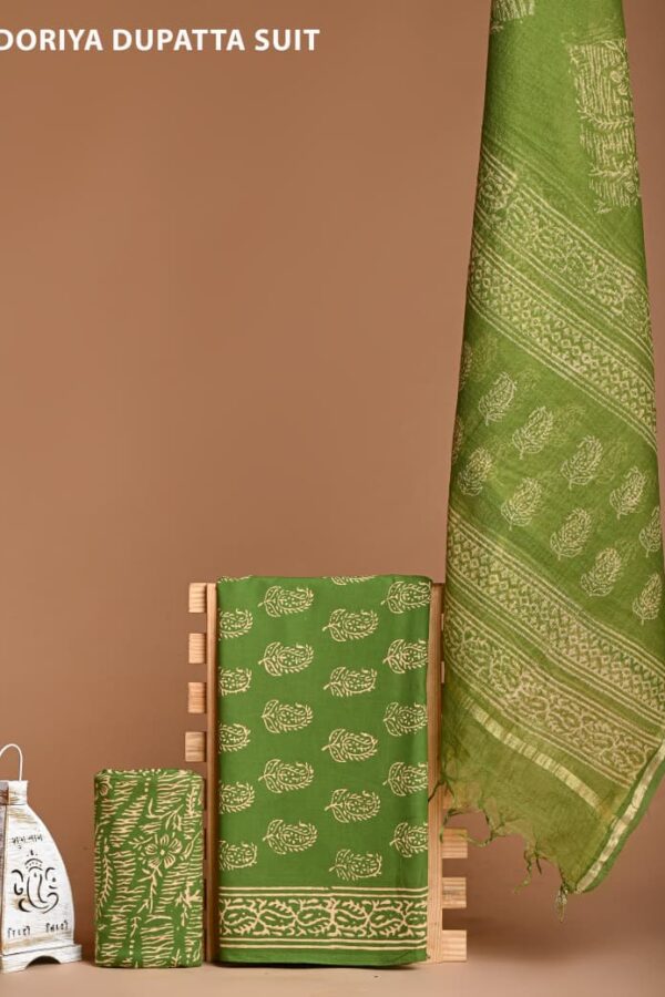 Indian Craft Hand Block Cotton Suit Set