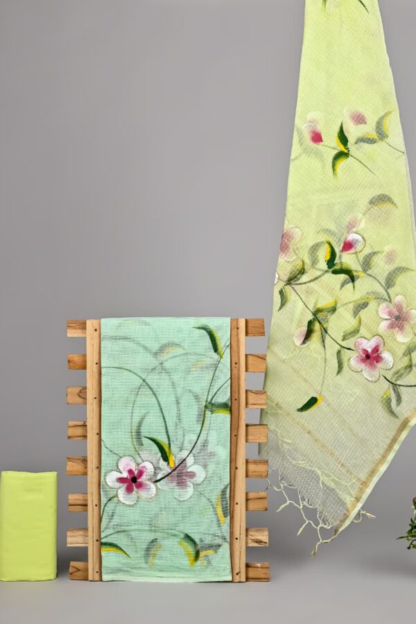 Traditional Wooden Block Printed Kota Doria Suit