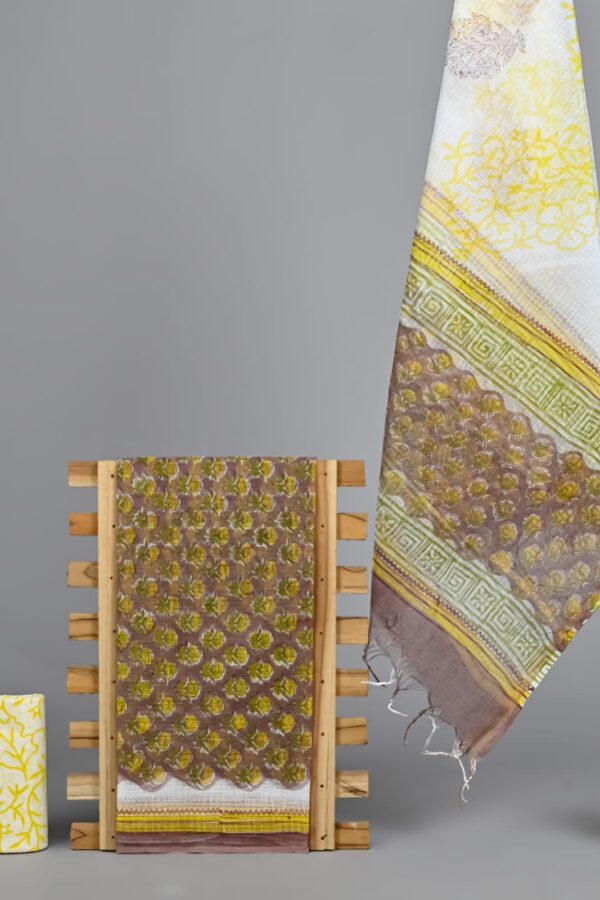 Authentic Bagru Print Kota Doria Dress Material