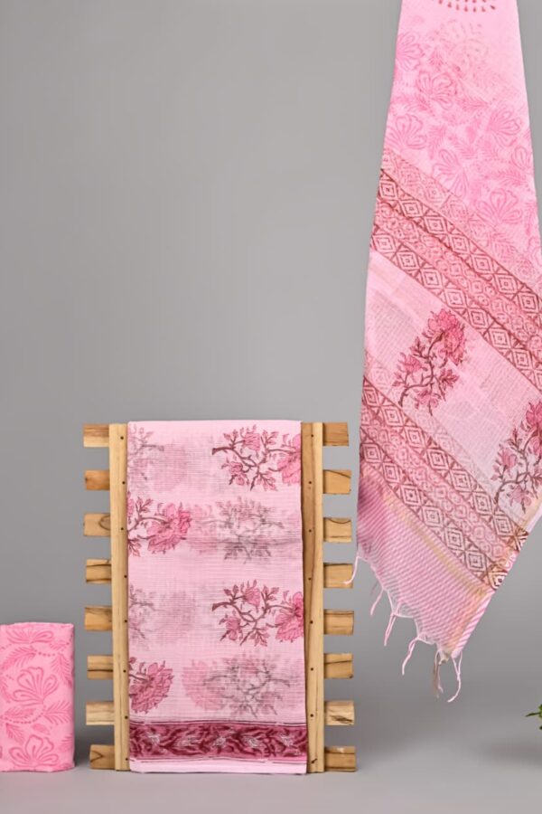 Traditional Rajasthan Bagru Print Kota Doria Suit