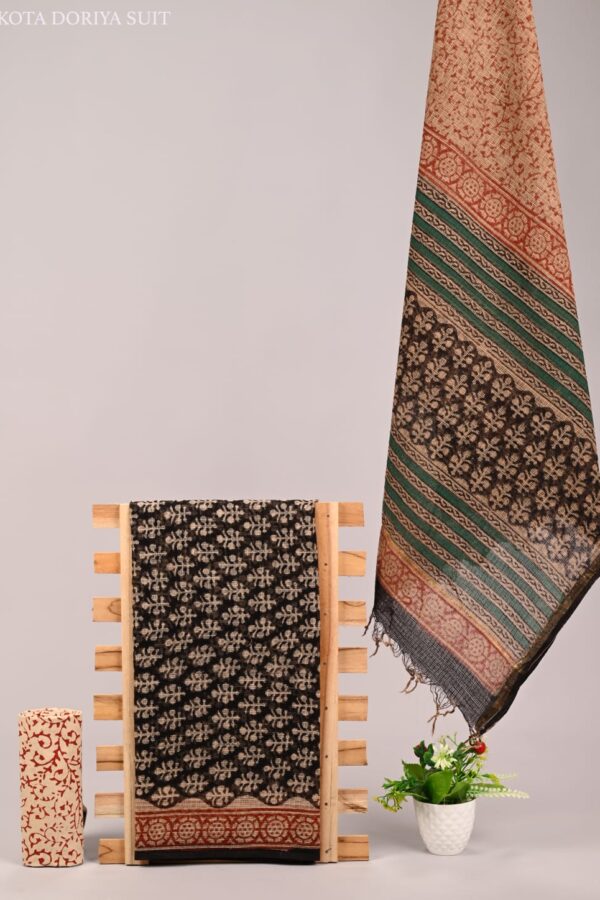 Traditional Craft Bagru Kota Doria Suit Set