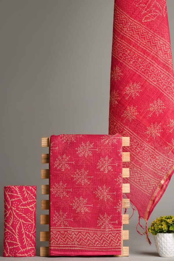 Premium Traditional Bagru Kota Doria Suit