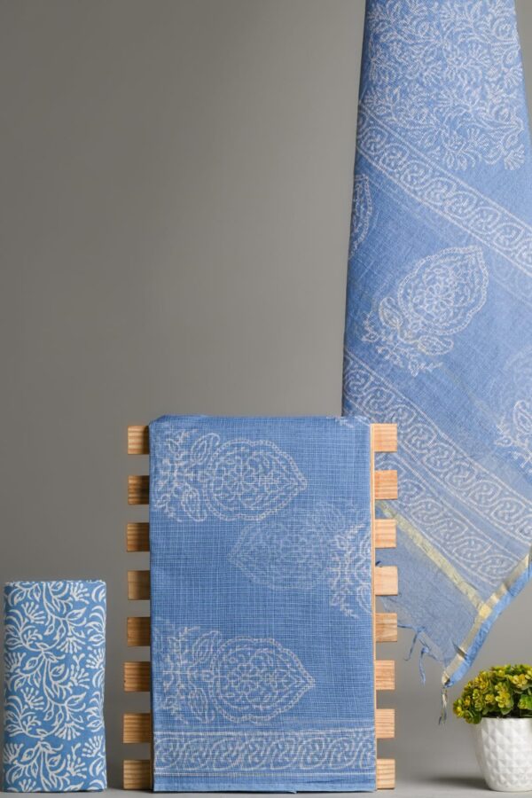 Ethnic Heritage Bagru Print Kota Doria Suit