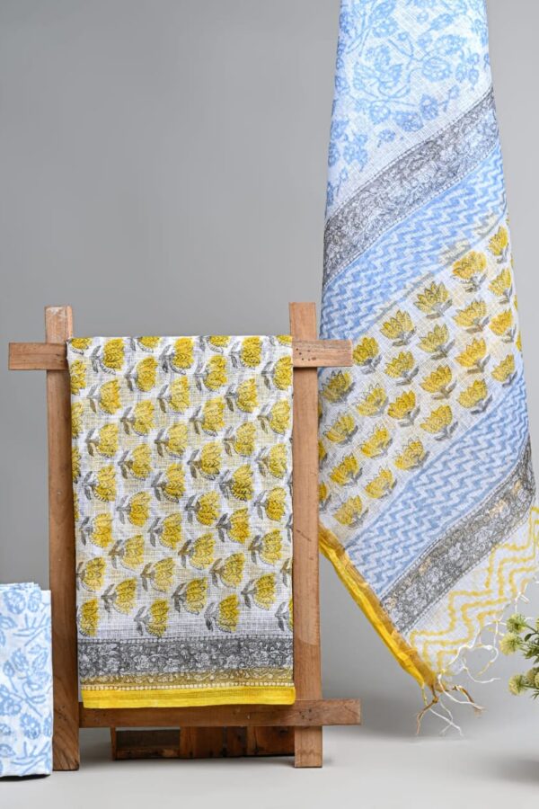 Classic Heritage Bagru Kota Doria Suit