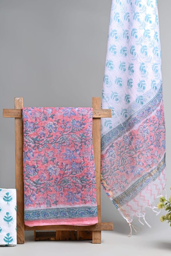 Premium Artisan Bagru Print Kota Doria Suit