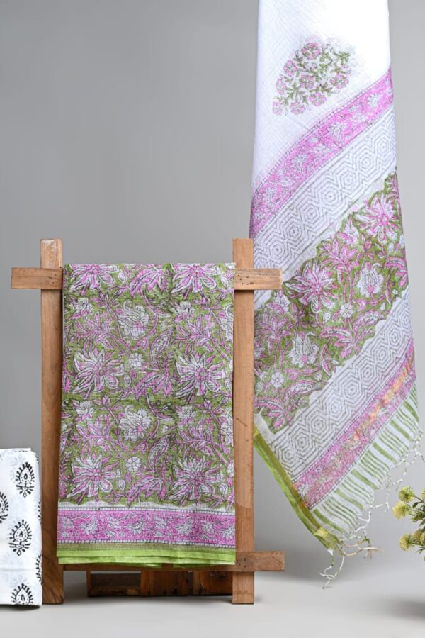 Pure Craft Bagru Kota Doria Suit