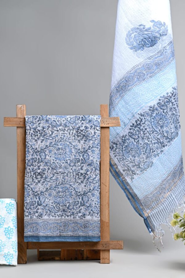 Traditional Ethnic Hand Block Printed Kota Doria Suit