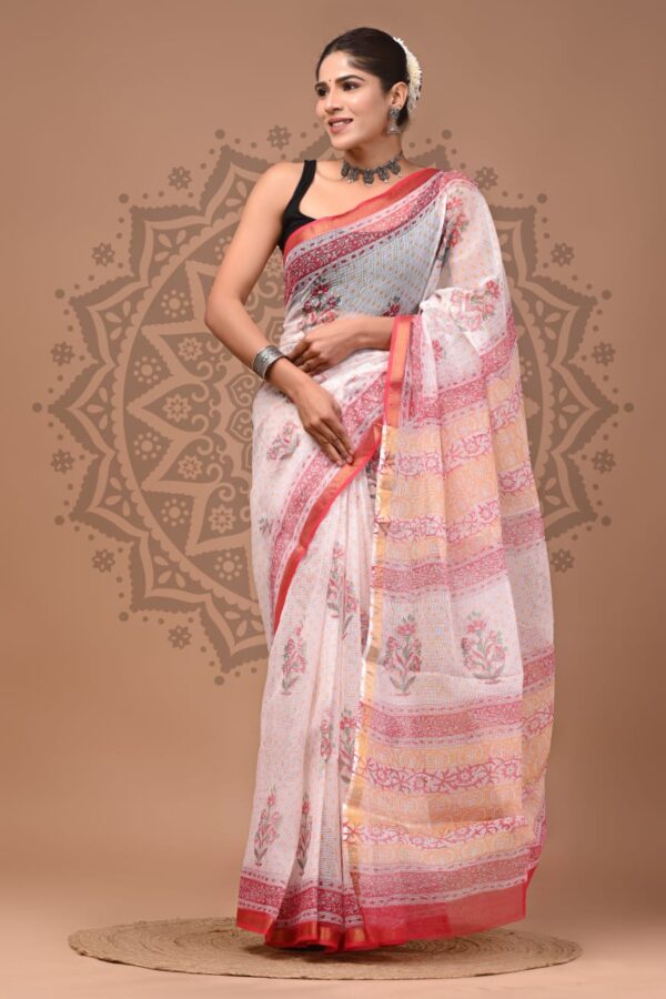 Artisan Made Kota Doria Saree