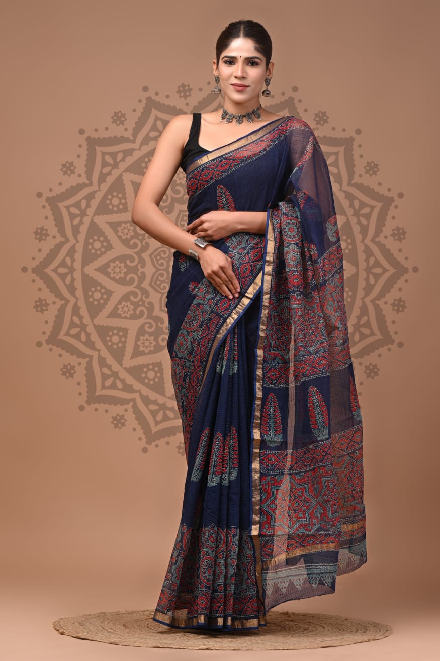 Handmade Kota Doria Saree for Women
