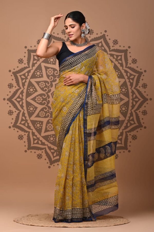 Handcrafted Kota Doria Cotton Saree