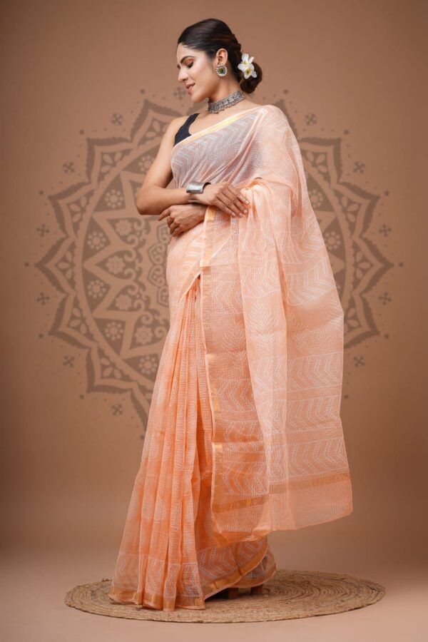 Breathable Kota Doria Cotton Saree