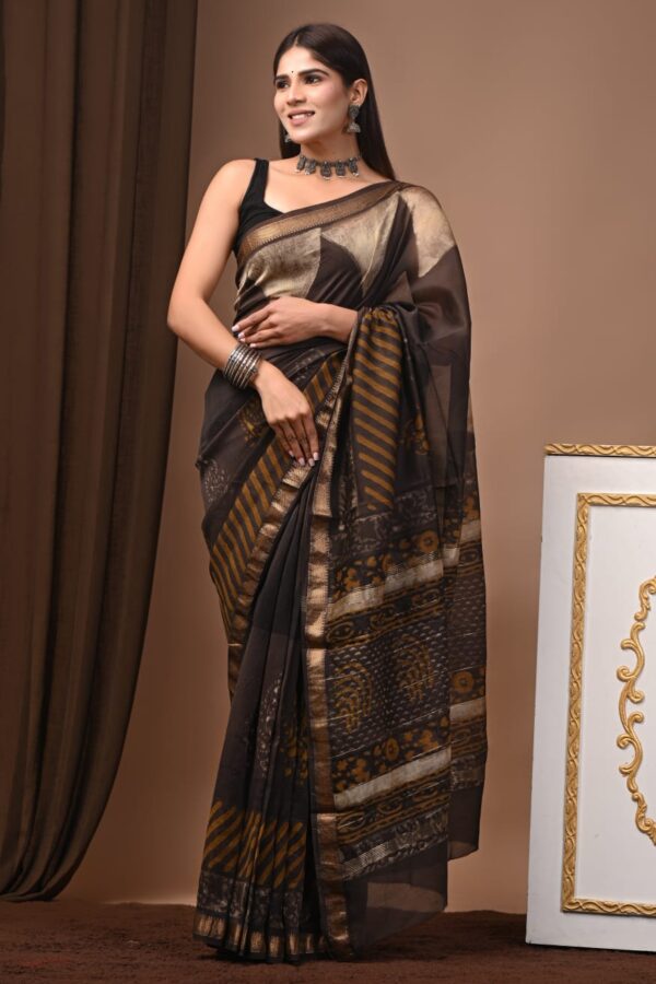 Maheshwari Silk Saree Handcrafted with Traditional Prints6