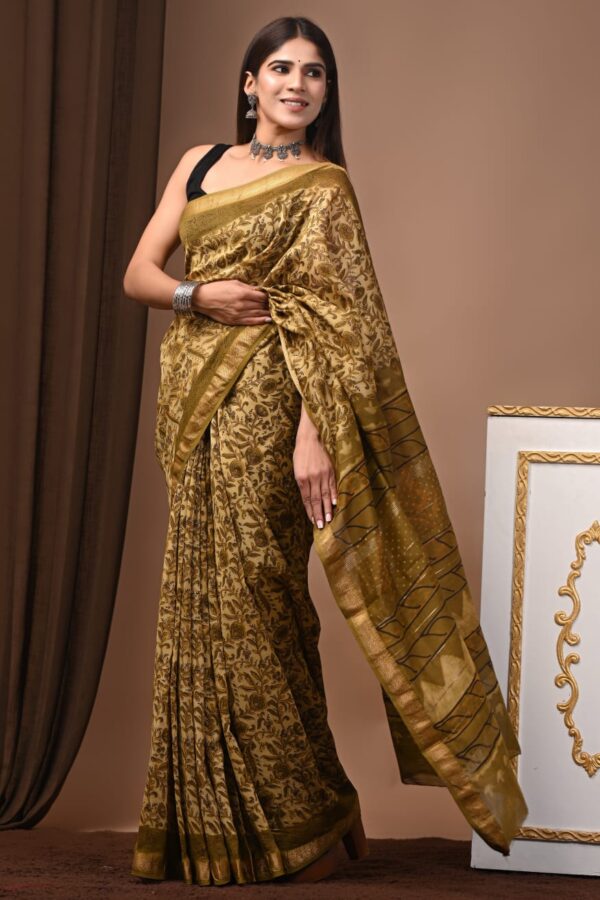 Maheshwari Silk Saree Handcrafted with Traditional Prints8