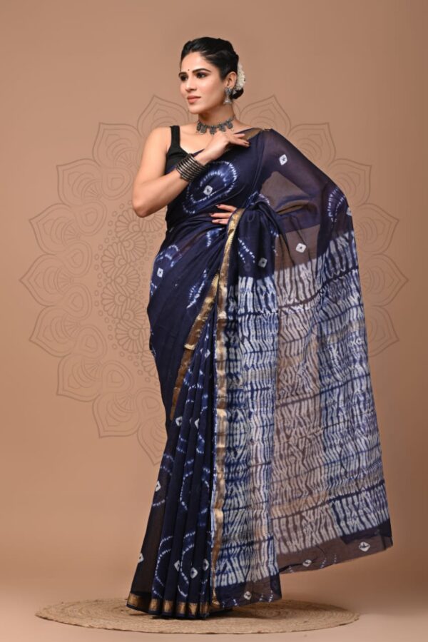 Maheshwari Silk Saree Handcrafted with Traditional Prints13