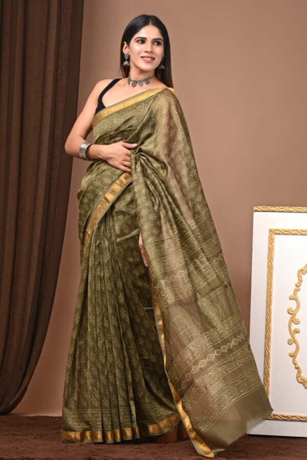 Maheshwari Silk Saree Handcrafted with Traditional Prints32