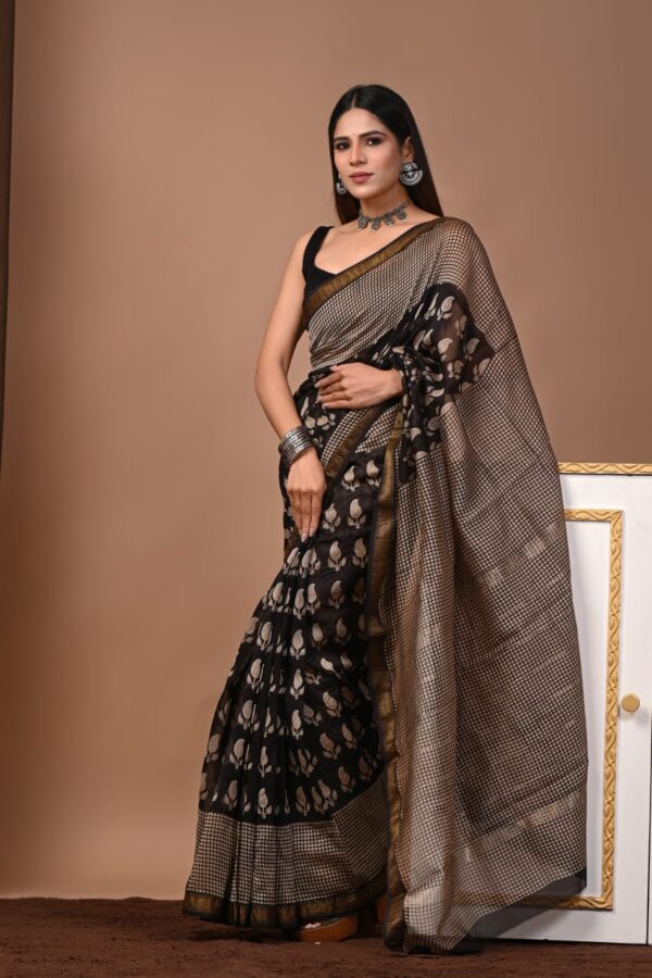 Maheshwari Silk Saree Handcrafted with Traditional Prints35