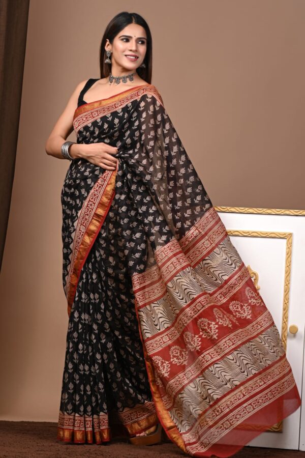 Maheshwari Silk Saree Handcrafted with Traditional Prints38