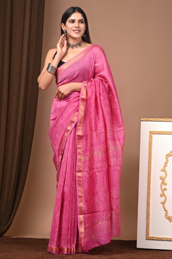 Maheshwari Silk Saree Handcrafted with Traditional Prints42