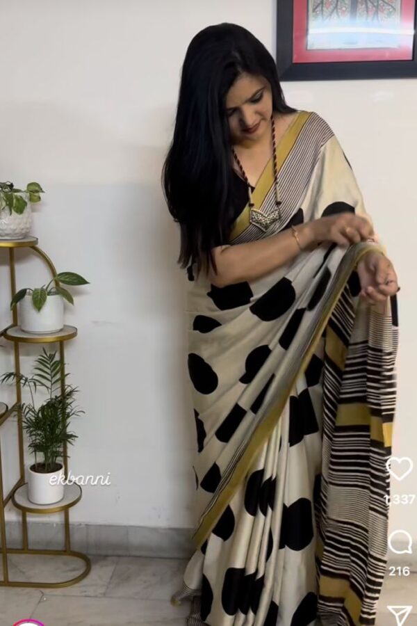 Maheshwari Silk Saree Handcrafted with Traditional Prints47