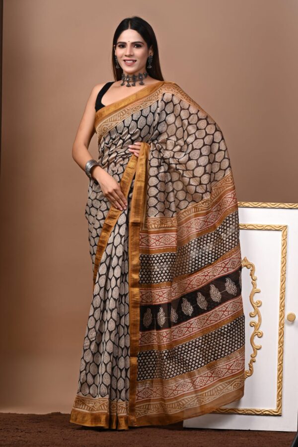 Maheshwari Silk Saree Handcrafted with Traditional Prints58