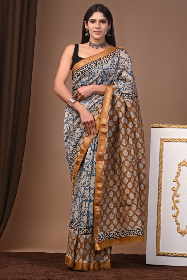 Maheshwari Silk Saree Handcrafted with Traditional Prints60