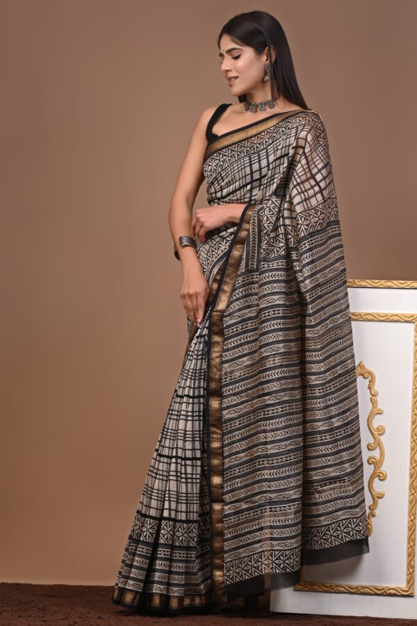 Maheshwari Silk Saree Handcrafted with Traditional Prints71