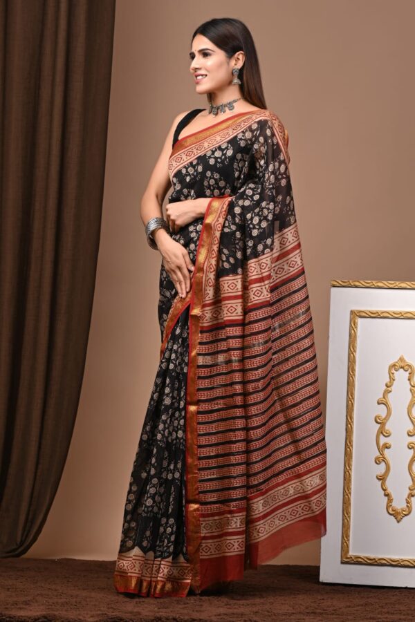 Maheshwari Silk Saree Handcrafted with Traditional Prints72